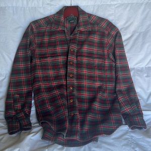 ralph lauren country authentic dry goods plaid flannel top sz 4 M/L